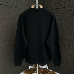 GXZ Men's Black Sweatshirt – Customizable Eagle Medallion Graphic Casual Wear