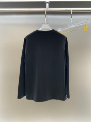 GXZ Men's Long-Sleeve Black T-Shirt – Featuring Custom Graphic and Balenciaga-Inspired Style
