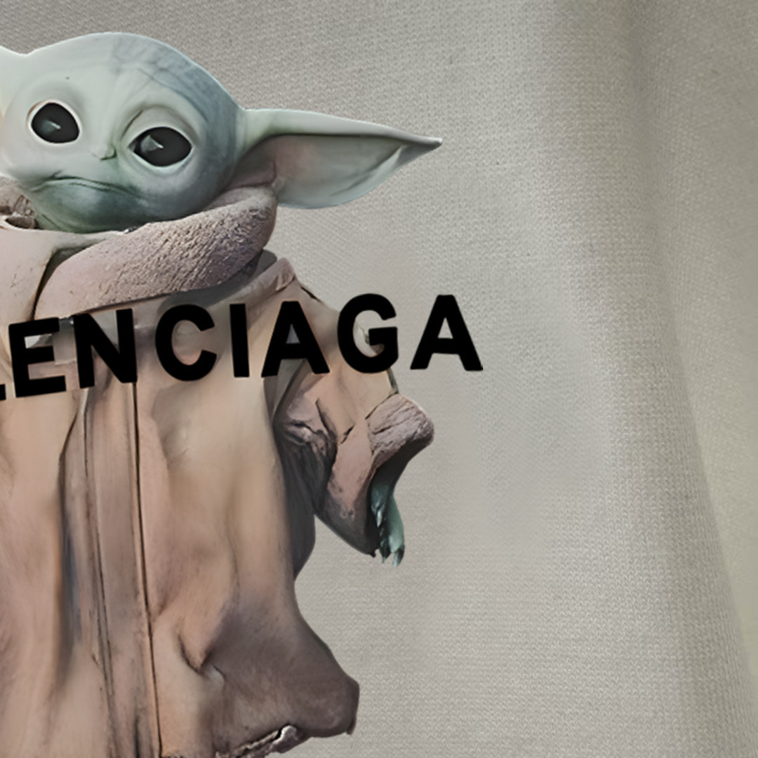 GXZ Men's Long-Sleeve Black T-Shirt – Featuring Custom Graphic and Balenciaga-Inspired Style