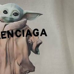 GXZ Men's Long-Sleeve Black T-Shirt – Featuring Custom Graphic and Balenciaga-Inspired Style