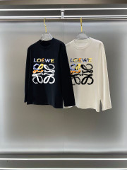 GXZ Men's Long-Sleeve White T-Shirt – Abstract Artistic Graphic Streetwear