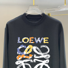 GXZ Men's Long-Sleeve White T-Shirt – Abstract Artistic Graphic Streetwear