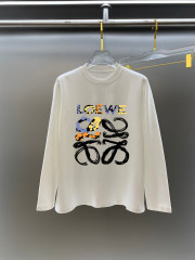 GXZ Men's Long-Sleeve White T-Shirt – Abstract Artistic Graphic Streetwear