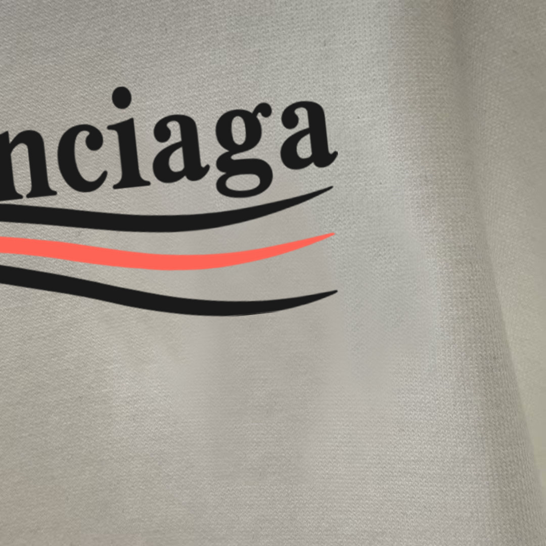 GXZ Men's Long-Sleeve White T-Shirt – Balenciaga-Inspired Minimalist Graphic Design