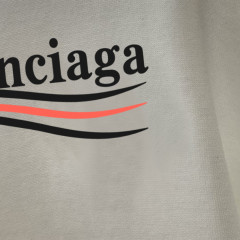 GXZ Men's Long-Sleeve White T-Shirt – Balenciaga-Inspired Minimalist Graphic Design