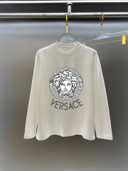 GXZ Men's Long-Sleeve Black T-Shirt – Iconic Versace-Inspired Medusa Graphic