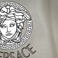 GXZ Men's Long-Sleeve Black T-Shirt – Iconic Versace-Inspired Medusa Graphic