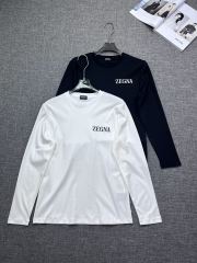 GXZ Men’s Premium White Long-Sleeve T-Shirt – Minimalist and Timeless Design