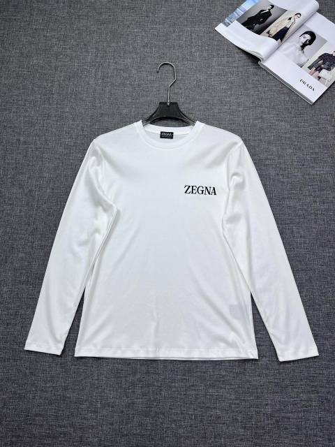 GXZ Men’s Premium White Long-Sleeve T-Shirt – Minimalist and Timeless Design