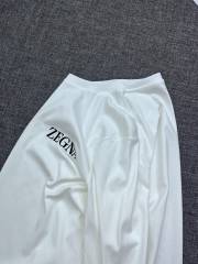 GXZ Men’s Premium White Long-Sleeve T-Shirt – Minimalist and Timeless Design