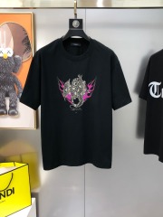 GXZ Men's White T-Shirt with Snake and Flame Graphic – Unique Urban Streetwear