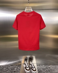 GXZ Men's Red Burberry Knight Graphic T-Shirt – Bold and Iconic Casual Style