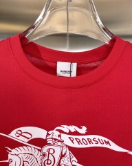 GXZ Men's Red Burberry Knight Graphic T-Shirt – Bold and Iconic Casual Style