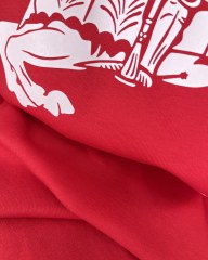 GXZ Men's Red Burberry Knight Graphic T-Shirt – Bold and Iconic Casual Style