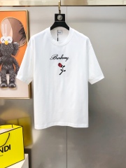 GXZ Men's Olive Green Rose Embroidery T-Shirt – Effortlessly Chic Casual Wear