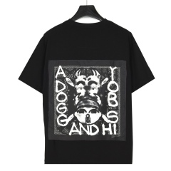 GXZ Men’s Black Graphic T-Shirt with Unique Retro Artwork – Stylish Streetwear