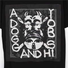 GXZ Men’s Black Graphic T-Shirt with Unique Retro Artwork – Stylish Streetwear