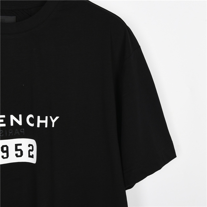 GXZ Men’s Black Givenchy 1952 Graphic T-Shirt – Premium Casual Streetwear