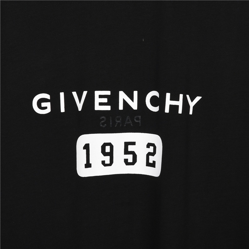 GXZ Men’s Black Givenchy 1952 Graphic T-Shirt – Premium Casual Streetwear