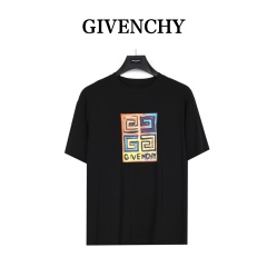 GXZ Men’s Black Multicolor Givenchy Graphic T-Shirt – Artistic Streetwear Staple