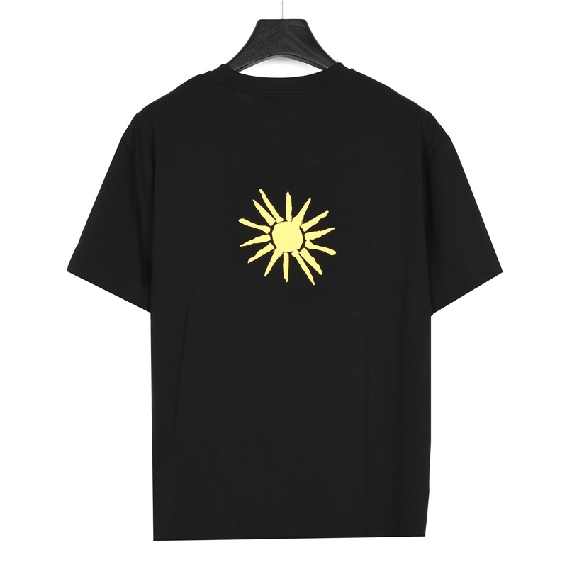 GXZ Men’s Black Multicolor Givenchy Graphic T-Shirt – Artistic Streetwear Staple