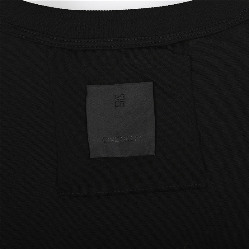 GXZ Men’s Black Multicolor Givenchy Graphic T-Shirt – Artistic Streetwear Staple