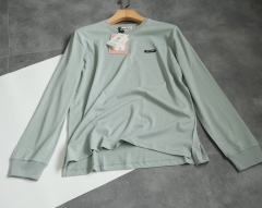 GXZ Minimalist Long Sleeve T-Shirt for Men – Soft Cotton, Available in Sage Green, Black, and White