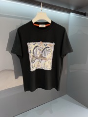 GXZ Men's Hermes-Inspired Premium Graphic T-Shirt - High-Quality Casual Wear