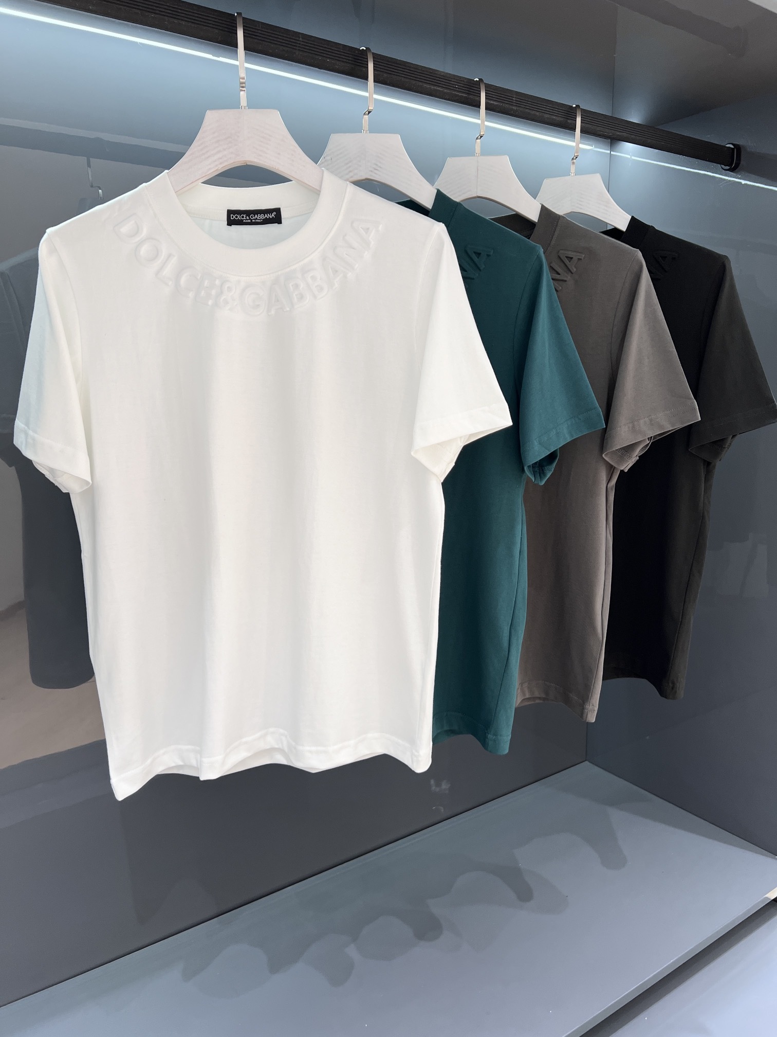 GXZ Men’s Embossed Logo T-Shirt - Premium Cotton Casual Collection