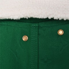 Elevate Your Style with the GXZ Green Shearling-Collar Jacket