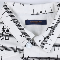 Strike the Perfect Note with the GXZ Musical Print Denim Jacket