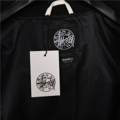 Step Up Your Streetwear Game with the GXZ Black & White Embroidered Varsity Jacket