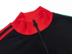 Upgrade Your Streetwear with the GXZ Track Jacket - Classic Red, Black & Green
