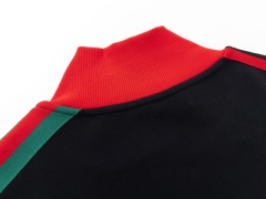 Upgrade Your Streetwear with the GXZ Track Jacket - Classic Red, Black & Green