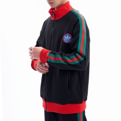 Upgrade Your Streetwear with the GXZ Track Jacket - Classic Red, Black & Green