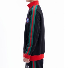 Upgrade Your Streetwear with the GXZ Track Jacket - Classic Red, Black & Green