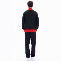 Upgrade Your Streetwear with the GXZ Track Jacket - Classic Red, Black & Green