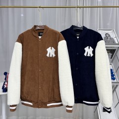 Refined Retro with the GXZ Brown and White Varsity Jacket