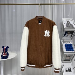 Refined Retro with the GXZ Brown and White Varsity Jacket