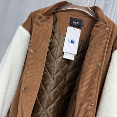 Refined Retro with the GXZ Brown and White Varsity Jacket