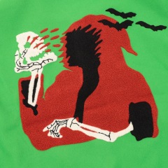 Make a Bold Statement with the GXZ Skeleton Embroidery Varsity Jacket