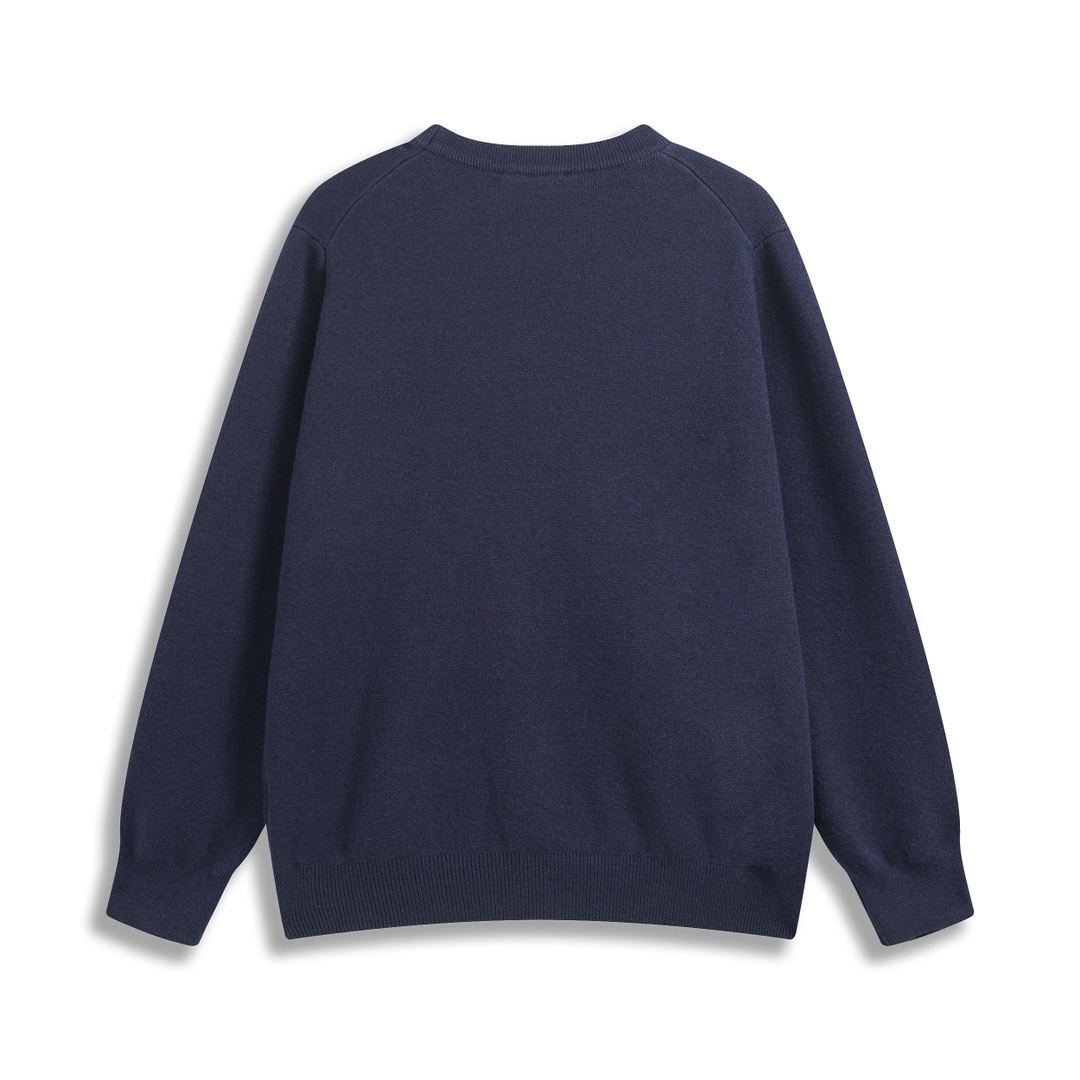 Effortless Luxury: GXZ Bold Embroidered Knit Sweater
