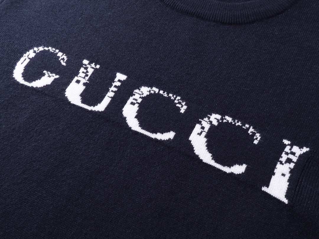 Effortless Luxury: GXZ Bold Embroidered Knit Sweater
