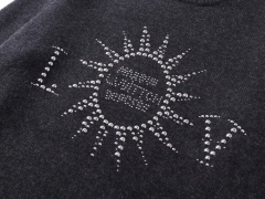 Shine Bright: GXZ Crystal-Embellished Knit Sweater