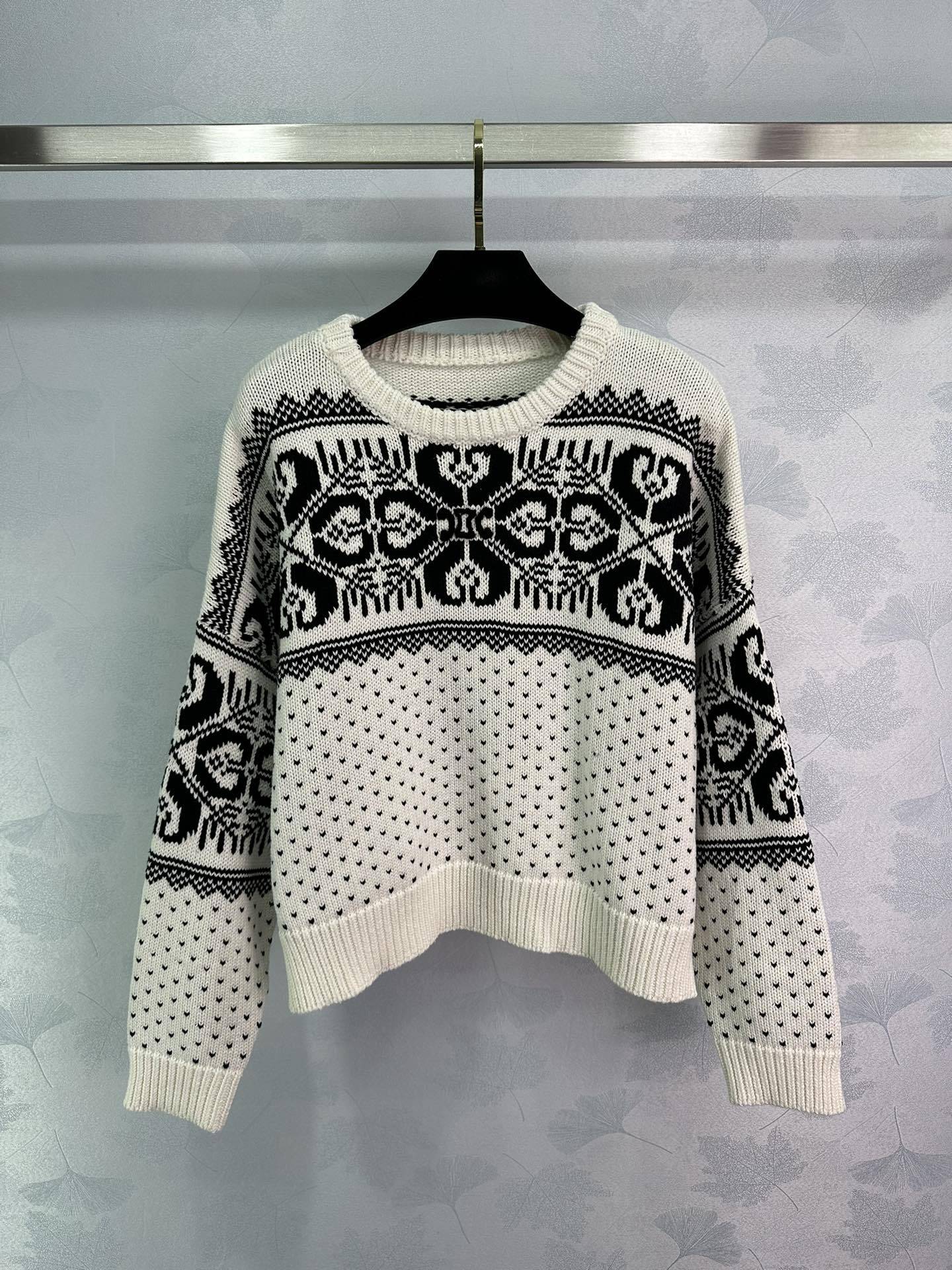 Make a Statement: GXZ Checkerboard Knit Sweater