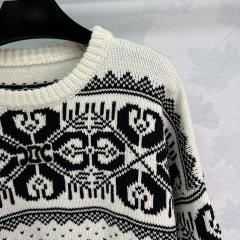 Make a Statement: GXZ Checkerboard Knit Sweater