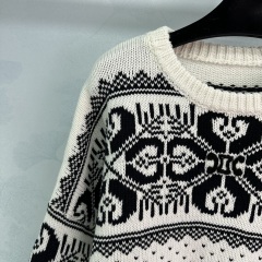 Make a Statement: GXZ Checkerboard Knit Sweater