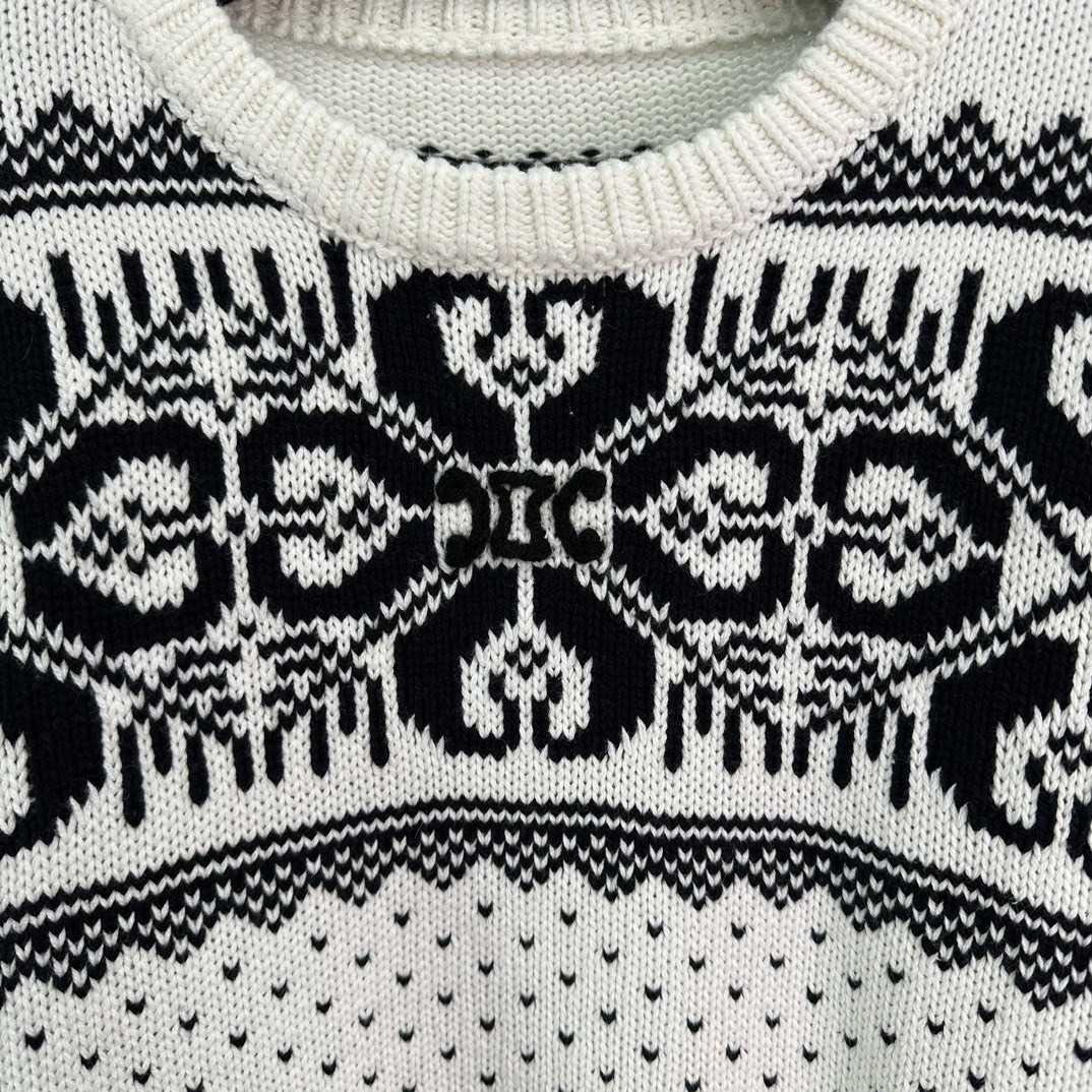 Make a Statement: GXZ Checkerboard Knit Sweater