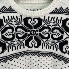 Make a Statement: GXZ Checkerboard Knit Sweater