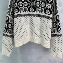 Make a Statement: GXZ Checkerboard Knit Sweater